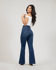 JEANS MUJER FLARE SUPER  HIGH RISE