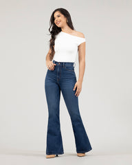 JEANS MUJER FLARE SUPER  HIGH RISE