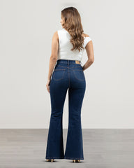JEANS MUJER FLARE TIRO SUPER ALTO