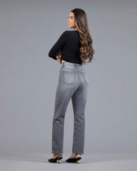 JEANS MUJER LONG STRAIGHT SUPER HIGH RISE