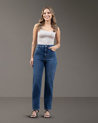 JEANS STRAIGHT LARGO SUPER TIRO ALTO