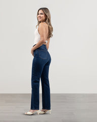 JEANS STRAIGHT LARGO TIRO SUPER ALTO