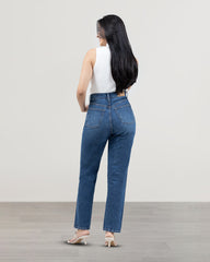JEANS STRAIGHT LARGO TIRO SUPER ALTO