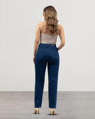 JEANS STRAIGHT LARGO TIRO SUPER ALTO