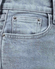 JEANS STRAIGHT LARGO TIRO SUPER ALTO