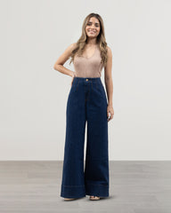 JEANS SUPER WIDE LEG TIRO SUPER ALTO