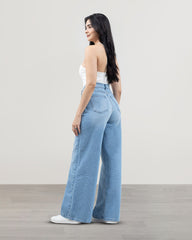 JEANS SUPER WIDE LEG TIRO SUPER ALTO