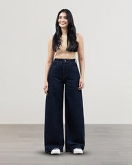 JEANS SUPER WIDE LEG TIRO SUPER ALTO