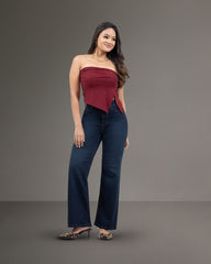JEANS TIRO SUPER ALTO SLIM WIDE LEG