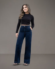 JEANS TIRO SUPER ALTO SLIM WIDE LEG