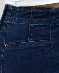 JEANS MUJER SLIM WIDE LEG TIRO SUPER ALTO
