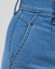 JEANS MUJER SLIM WIDE LEG TIRO SUPER ALTO