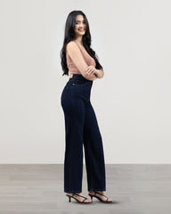 JEANS MUJER SLIM WIDE LEG TIRO SUPER ALTO