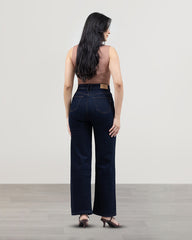 JEANS MUJER SLIM WIDE LEG TIRO SUPER ALTO