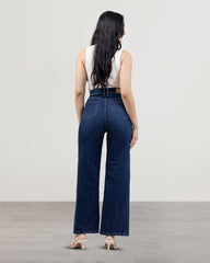 JEANS MUJER SLIM WIDE LEG TIRO SUPER ALTO