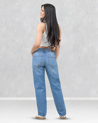 JEANS STRAIGHT TIRO MEDIO