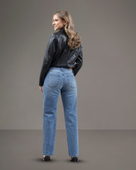 JEANS STRAIGHT TIRO MEDIO