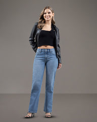 JEANS STRAIGHT TIRO MEDIO