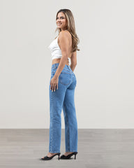 JEANS STRAIGHT TIRO MEDIO