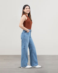 PETITE WIDE LEG TIRO ALTO