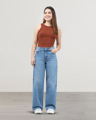 PETITE WIDE LEG TIRO ALTO