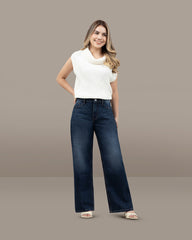 PETITE WIDE LEG TIRO ALTO