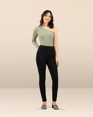 JEANS TIRO SUPER ALTO SKINNY