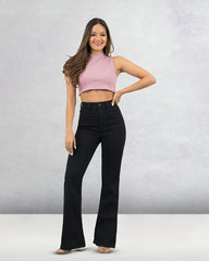 JEANS MUJER BOOT CUT SUPER HIGH RISE