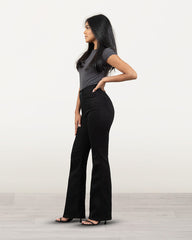 JEANS MUJER BOOT CUT SUPER HIGH RISE
