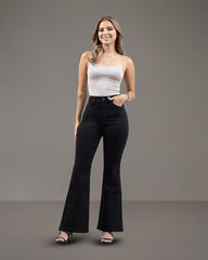 JEANS MUJER FLARE SUPER HIGH RISE