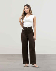 JEANS MUJER SLIM WIDE LEG TIRO SUPER ALTO