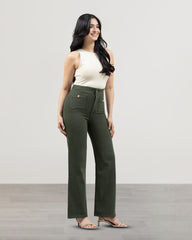JEANS MUJER SLIM WIDE LEG TIRO SUPER ALTO