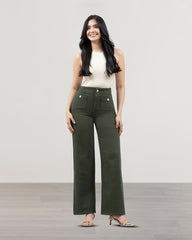 JEANS MUJER SLIM WIDE LEG TIRO SUPER ALTO
