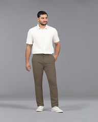 PANTALON TWILL HOMBRE SLIM SEMI AJUSTADO