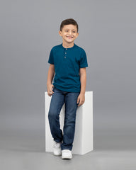 CAMISETA HENLEY NIÑO