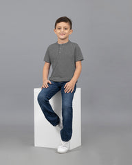 CAMISETA HENLEY NIÑO