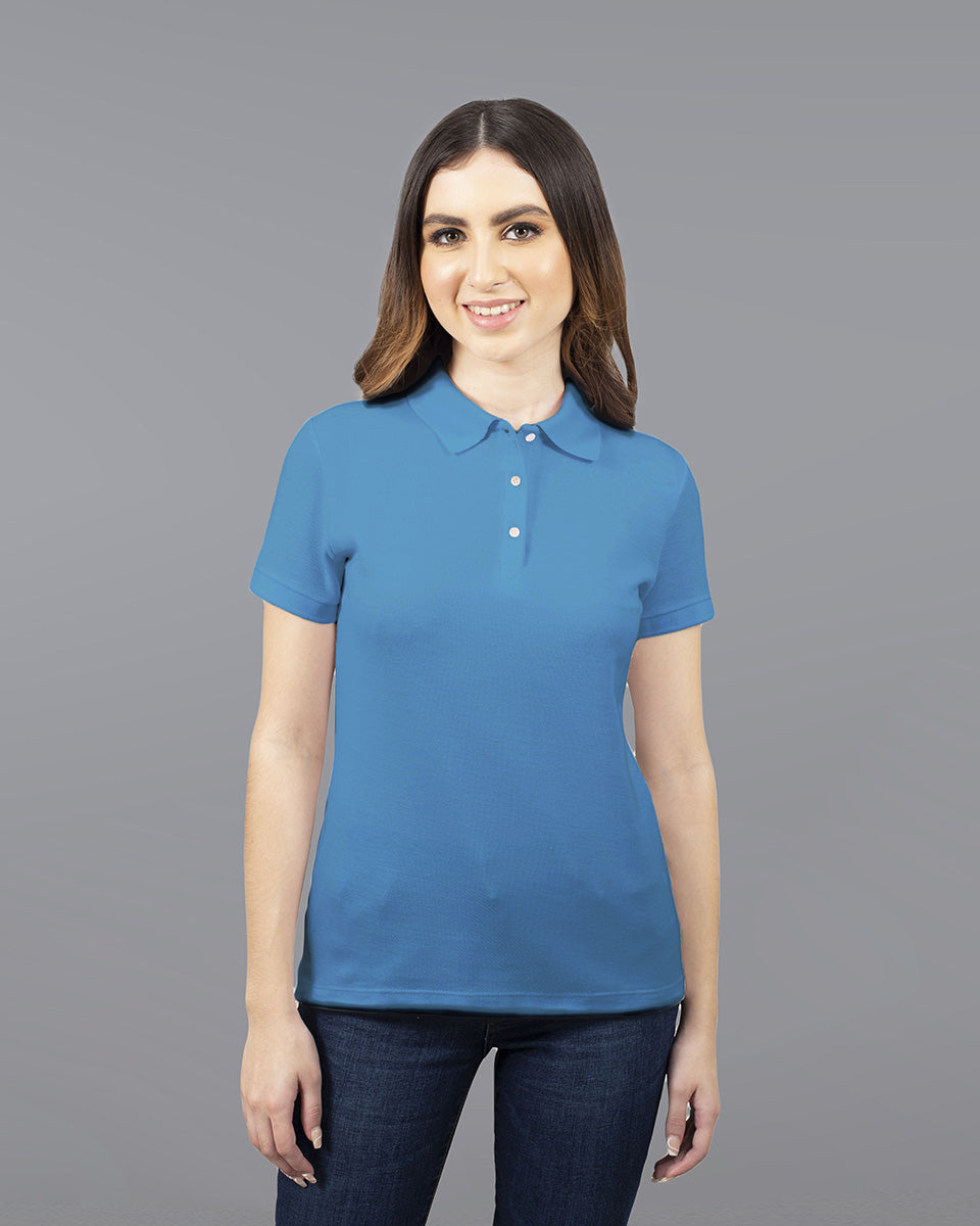 Camisa polo azul cielo online