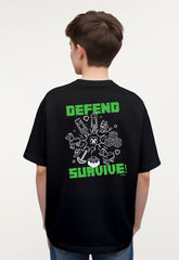 CAMISETA UNISEX JUVENIL C/R OVERSIZED