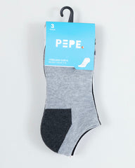 TOBILLERA MUJER CORTA 3PACK