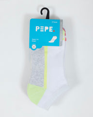 TOBILLERA MUJER CORTA 3PACK