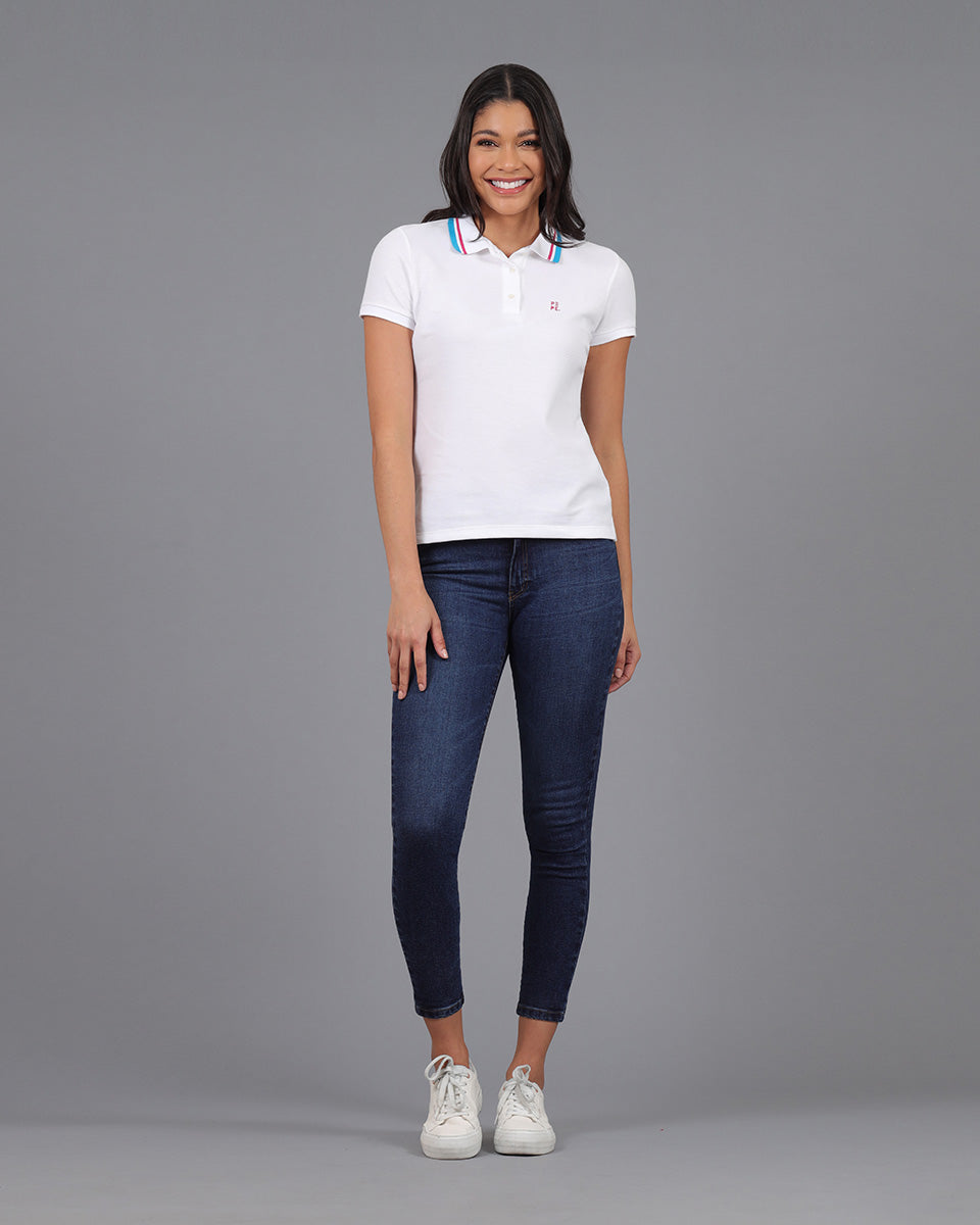 Jeans Camiseta Polo Blanca Mujer Jeans Comprar Camisa Blanca De
