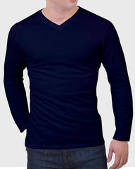 CAMISETA CUELLO V M/L