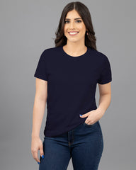 CAMISETA CUELLO REDONDO MUJER REGULAR FIT