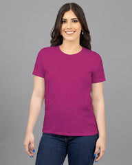 CAMISETA CUELLO REDONDO MUJER REGULAR FIT