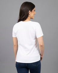 CAMISETA CUELLO REDONDO MUJER REGULAR FIT