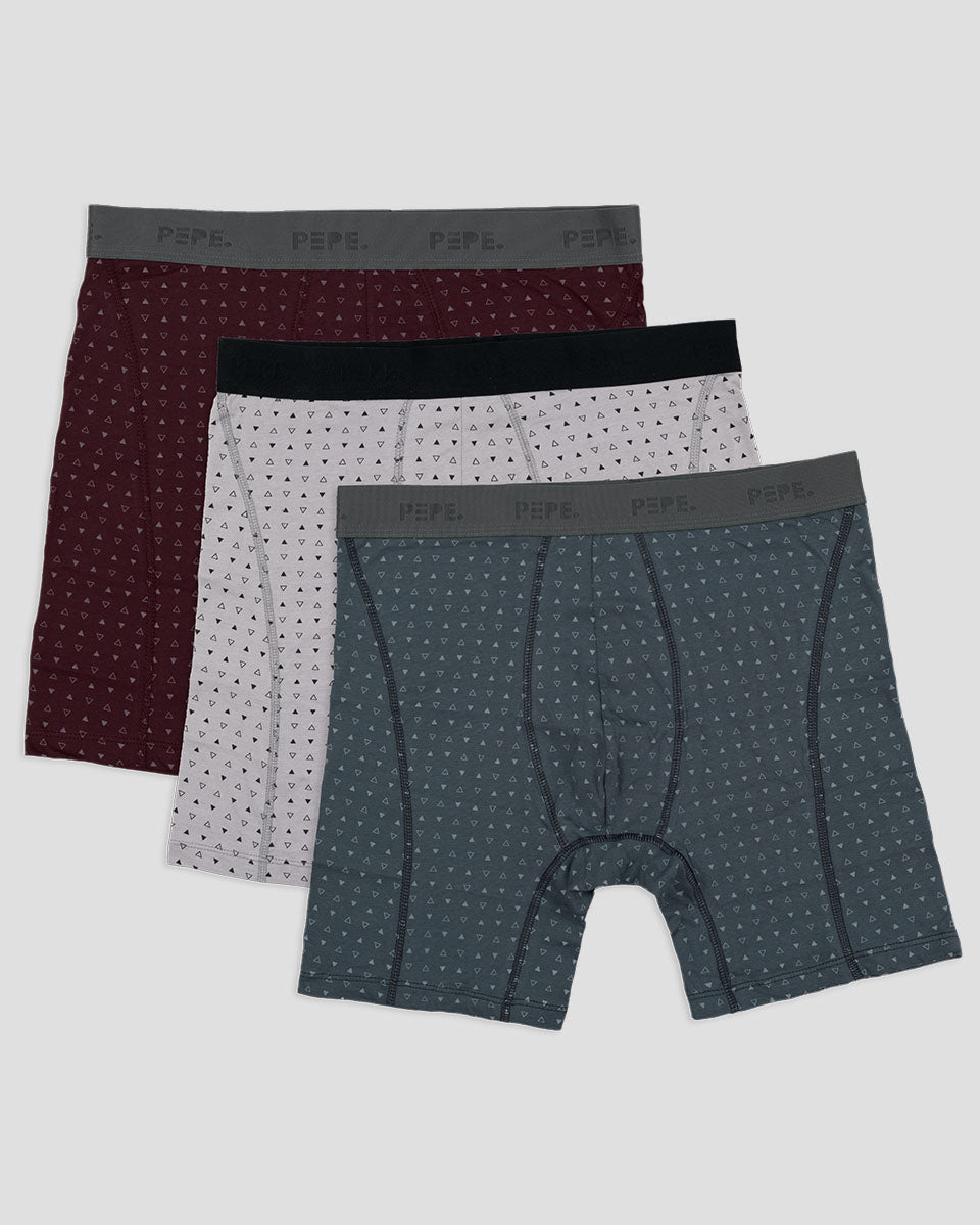 BOXER PRINT 3PACK – Pepe